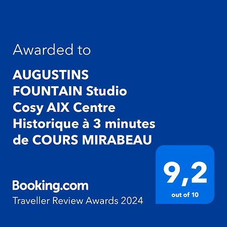 Augustins Fountain Studio Cosy Aix Centre Historique A 3 Minutes De Cours Mirabeau -Wifi-Smart Tv-Rue Calme Екс ан Прованс Екстериор снимка