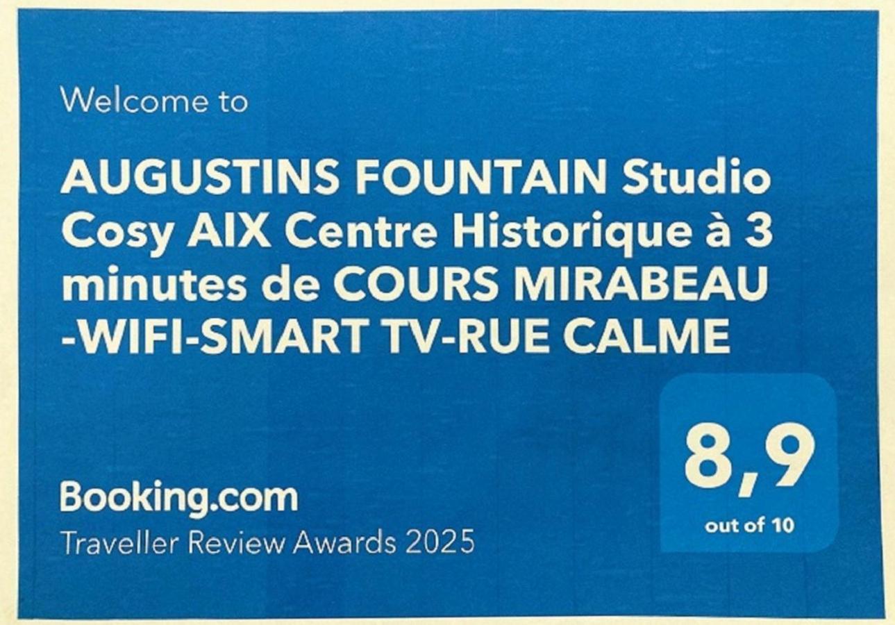 Augustins Fountain Studio Cosy Aix Centre Historique A 3 Minutes De Cours Mirabeau -Wifi-Smart Tv-Rue Calme Екс ан Прованс Екстериор снимка